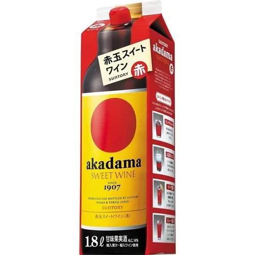 Suntory akadama sweet wine 1800ml carton akadama sweet wine – From