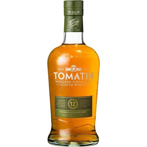 Tomatin 12 Year Old Sherry Finish Scotch Whiskey Bottle 700ml