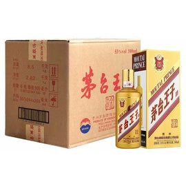 原箱6支 茅台王子酒 金王子 53度 500ml*6 附原裝酒袋3個