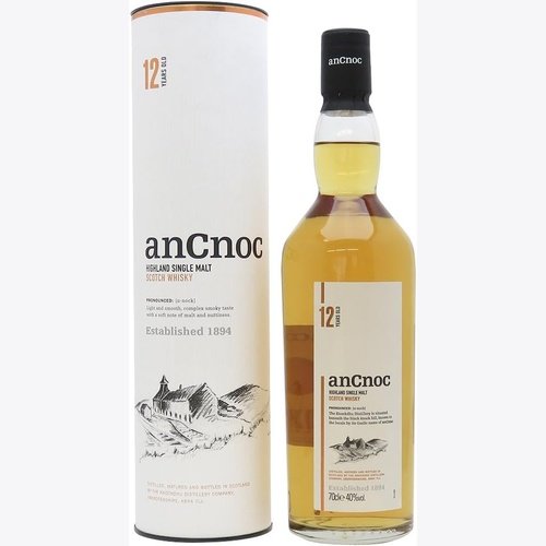 Ancnoc 12 Years Single Malt Whisky 安努克 12年 單一麥芽威士忌 700ml