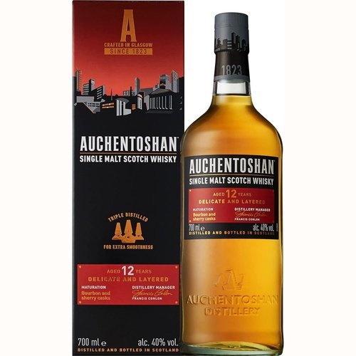 Auchentoshan 12 Year Old 歐肯特軒12年單一麥芽威士忌 盒裝 700ml