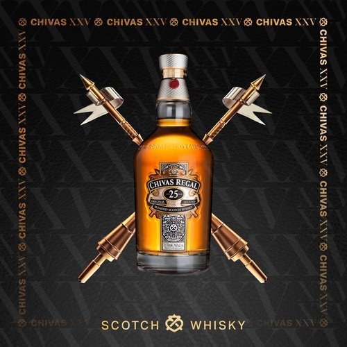 Chivas Regal 25 Years Old Blended Scotch WhiskyWhisky 芝華士25年 盒裝 700ml