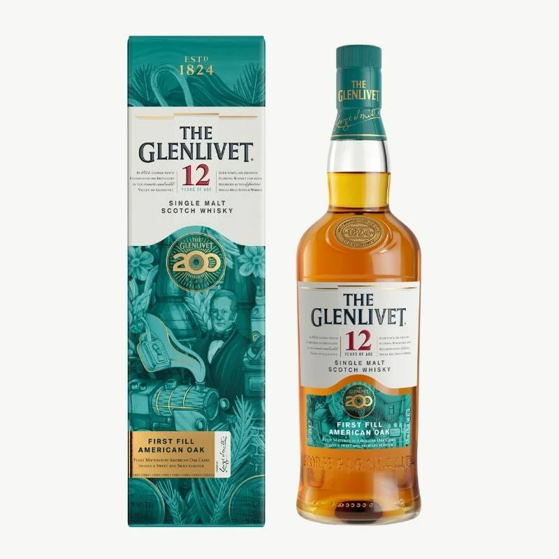 Glenlivet 12 Single Malt Scotch Whisky 200週年紀念版 200 Year Anniversary 盒裝 700ml