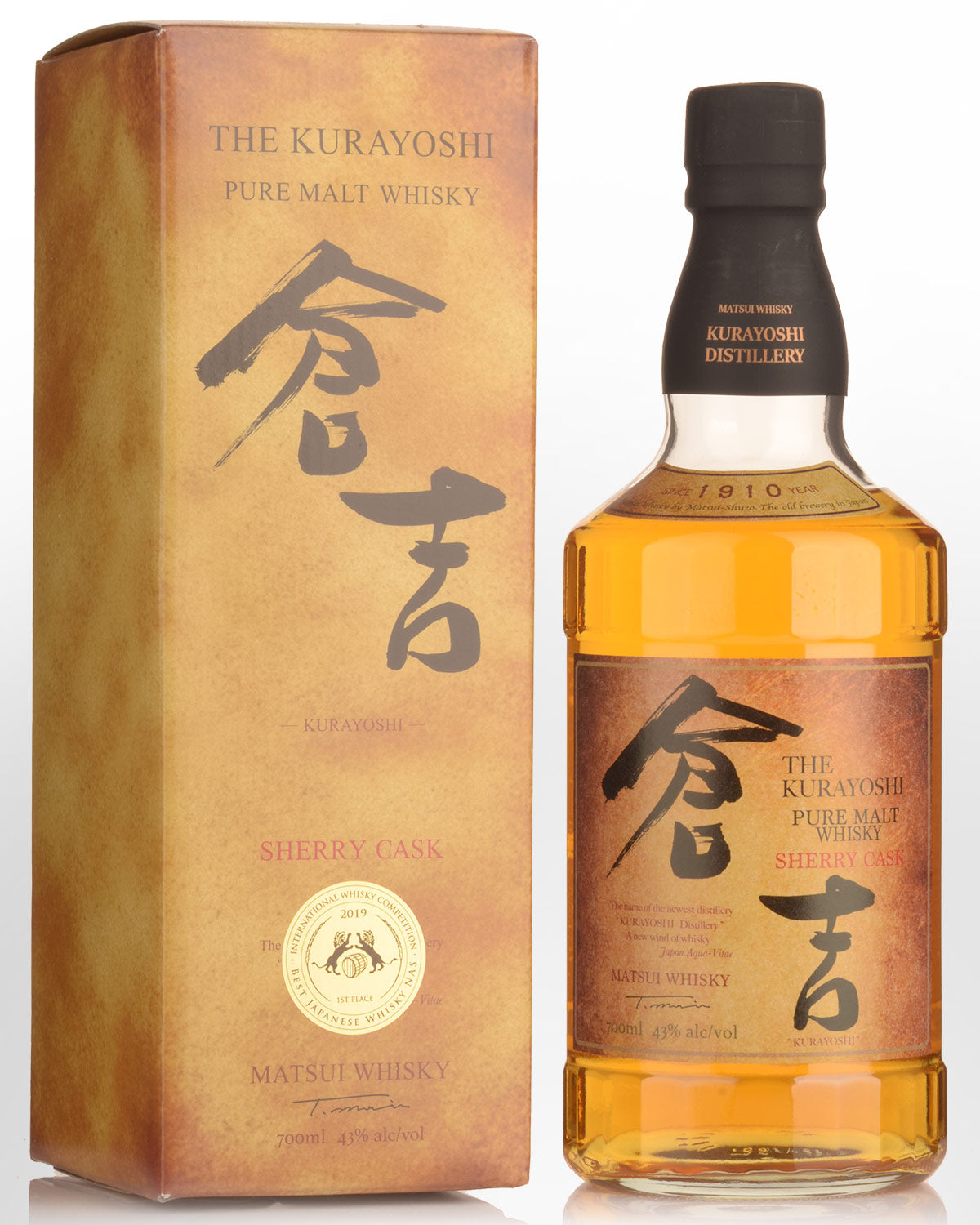 Kurayoshi Sherry Cask Single Malt Whiskey Bottled 700ml